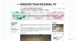 Desktop Screenshot of greater-than-or-equal-to.com